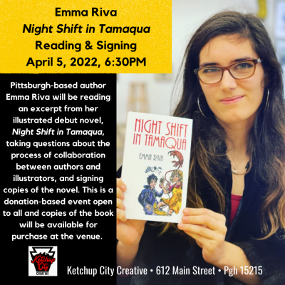 Emma Riva: Night Shift in Tamaqua Reading & Signing
